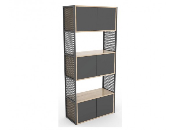 FLAT METAL AKSAMLI DOLAP 80X190